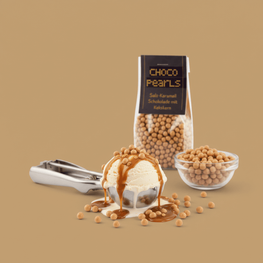 Choco Pearls – Salzkaramellschokolade trifft Kekskern
