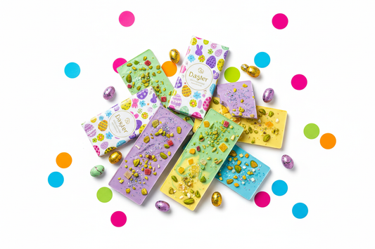 Bunte kreative Ostergeschenke aus Schokolade