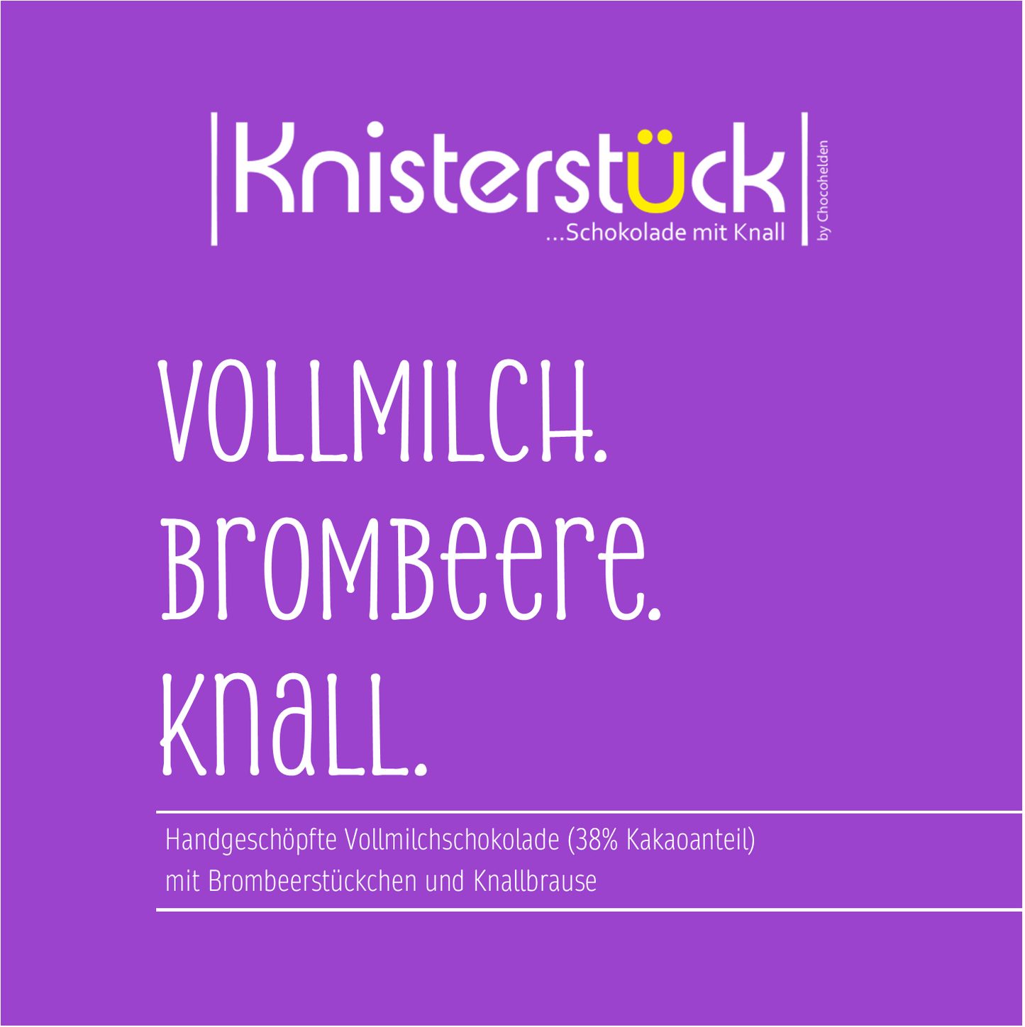 Vollmilch mit Brombeere & Knall