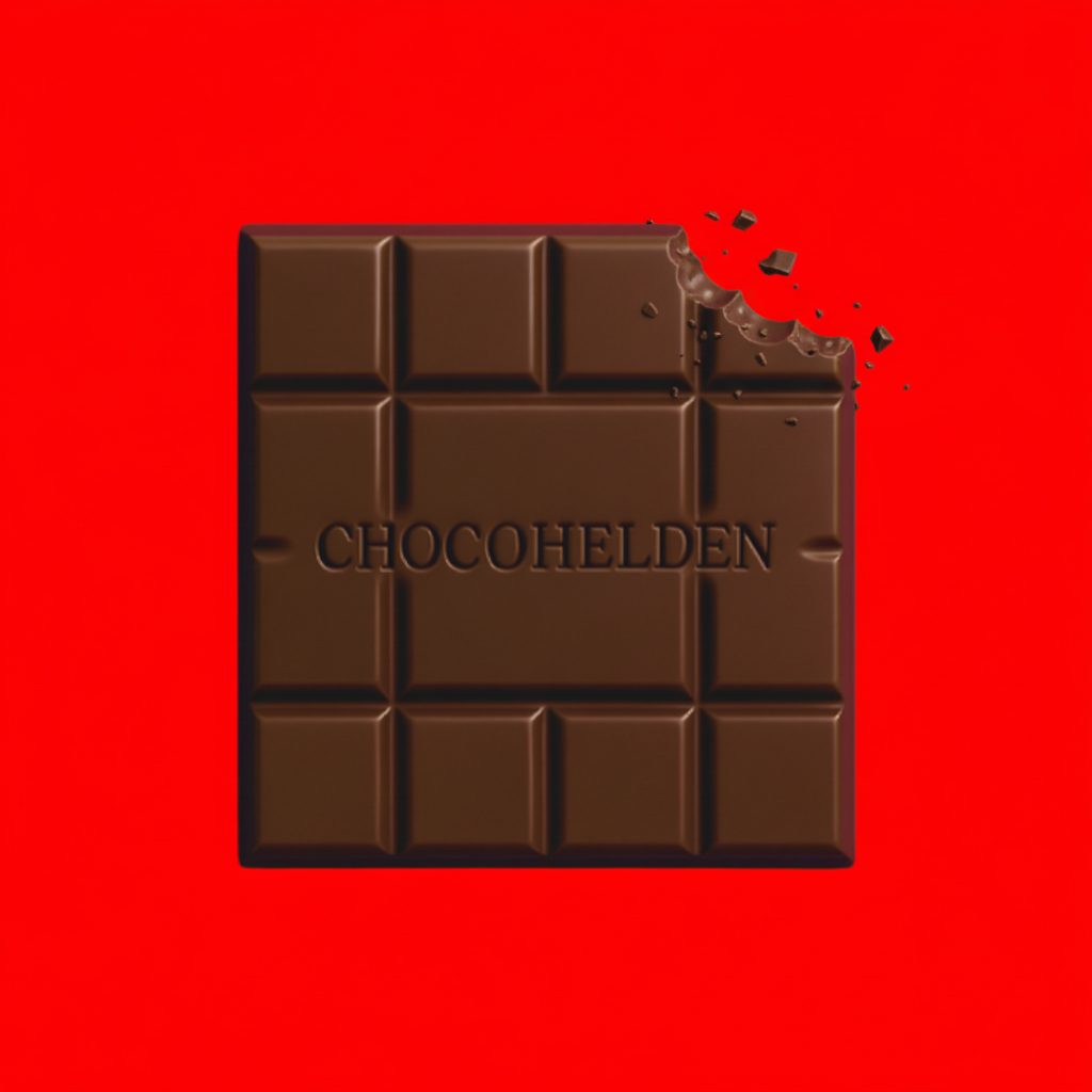 Angebissene Schokoladentafel
