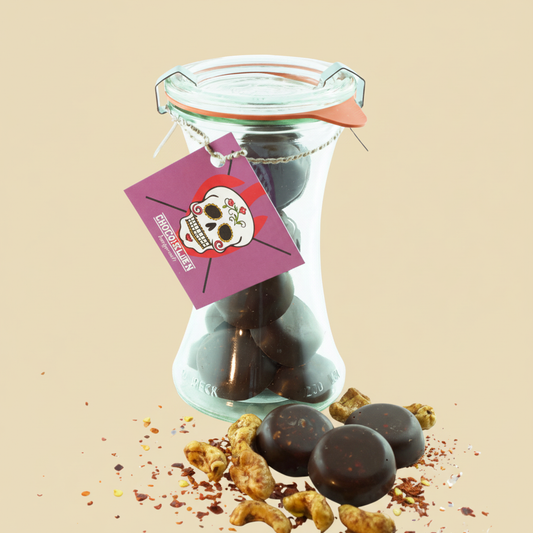 Choco-Chili-Nuts Zartbitter quadratisch