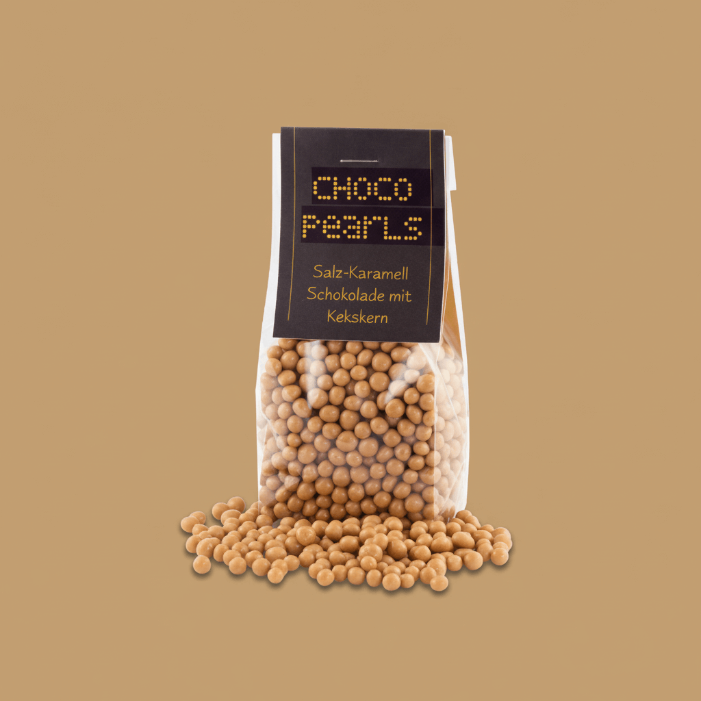 Choco Pearls – Salzkaramellschokolade trifft Kekskern