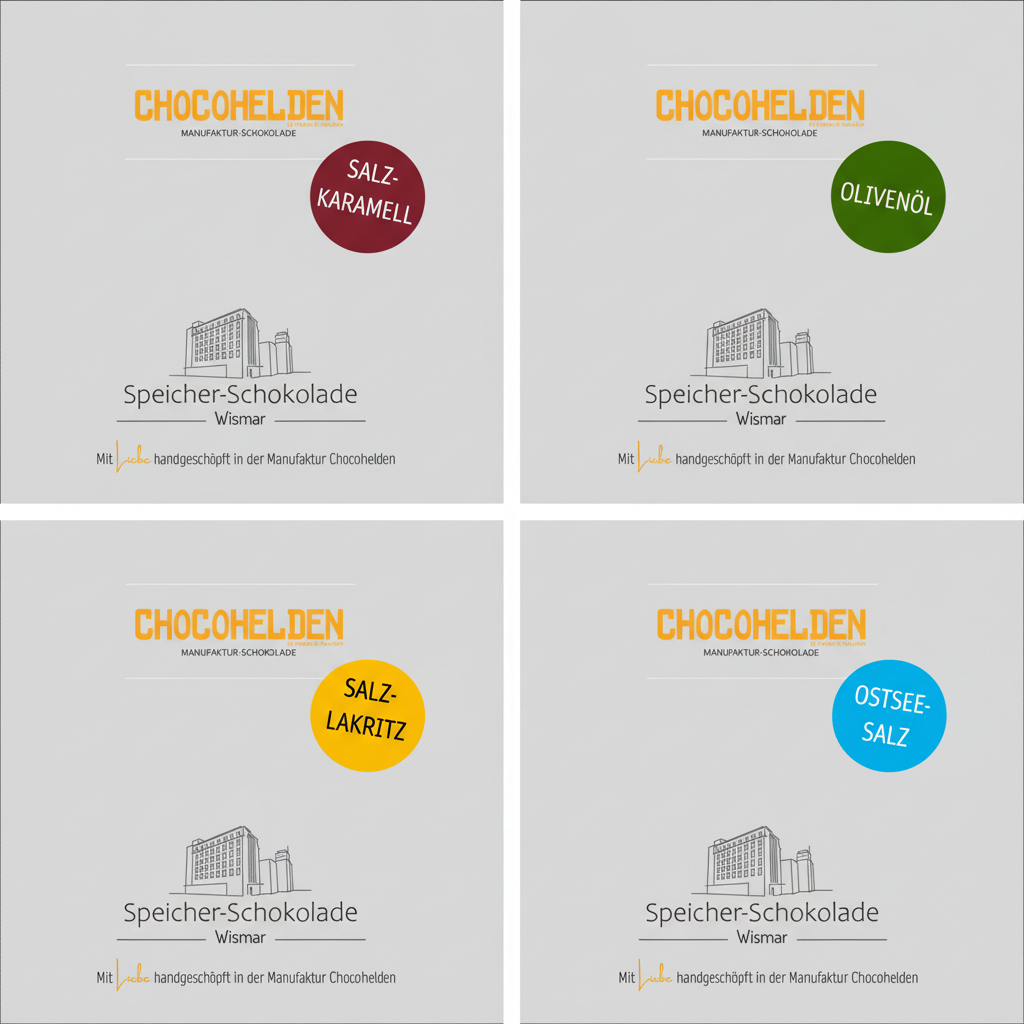 Chocohelden Speicher-Schokolade Collage