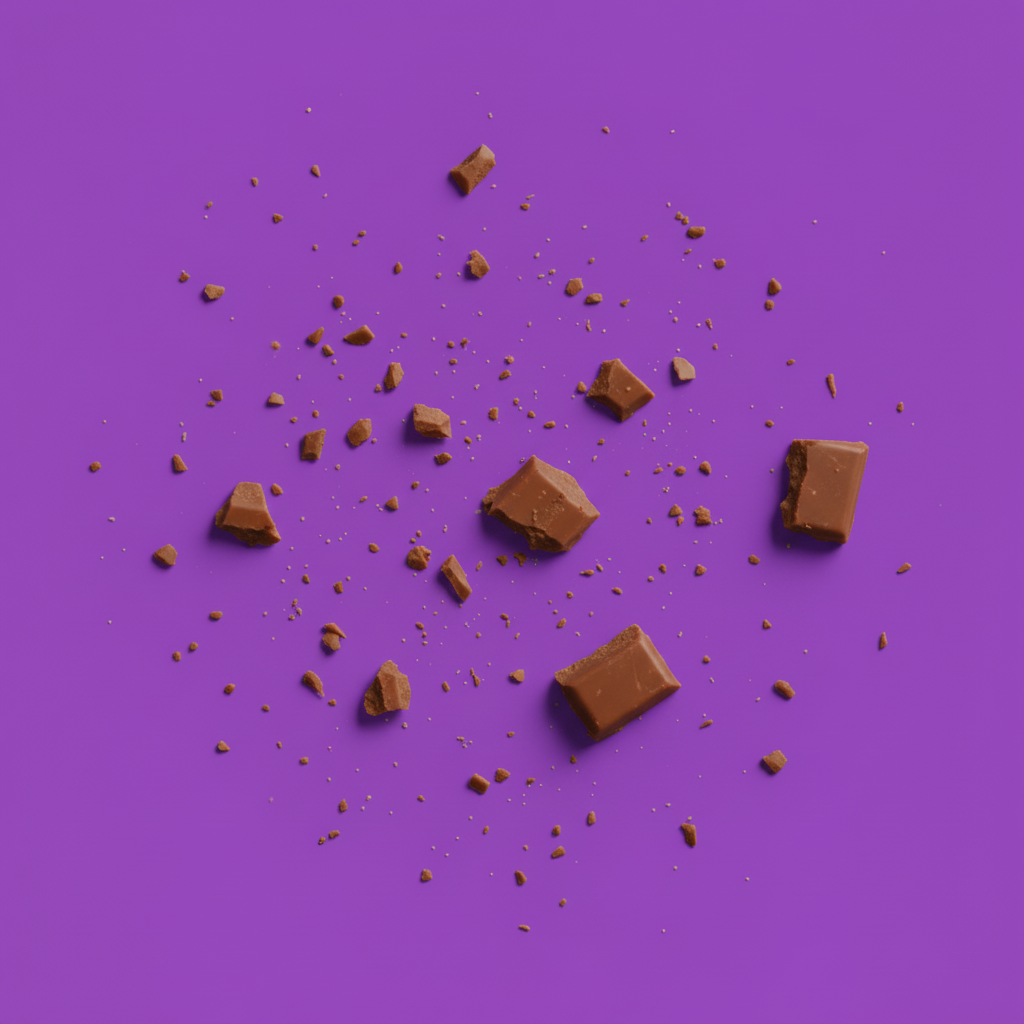 Schokoladenreste lila